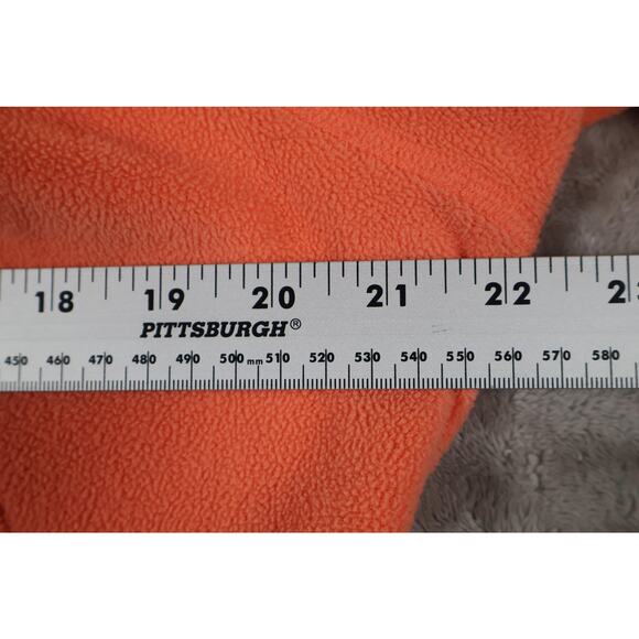 North Face Pullover Womens XL Orange Fleece Half Zip Outdoor Hiking Lightweight - Picture 5 of 9